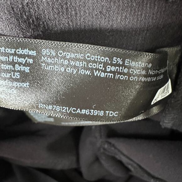 Eileen Fisher Wide Leg Corduroy Pants Women’s Medium Black Cotton Pockets READ - Picture 6 of 11